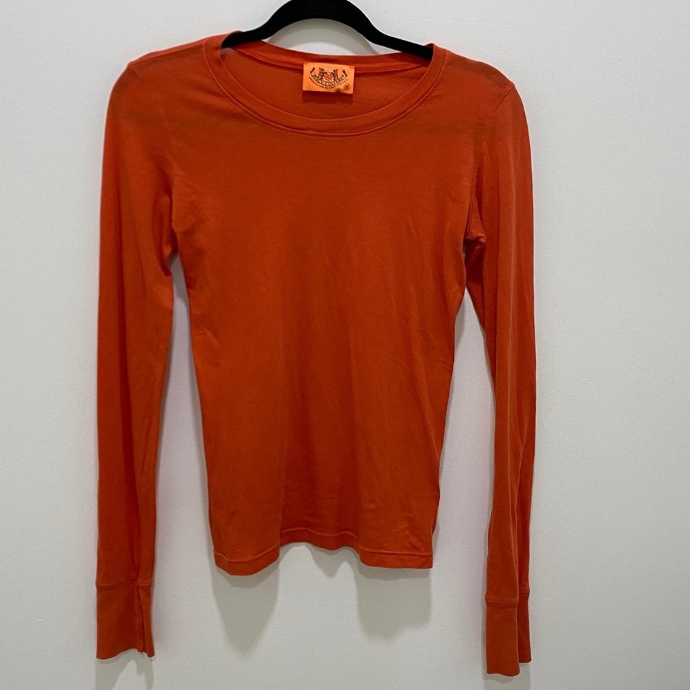 Juicy Couture Orange Long Sleeve Shirt